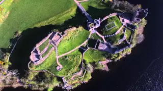 Urquhart Castle on the shores of Loch Ness