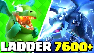 7600+ LADDER PUSH WITH GOLEM DECK - Clash Royale