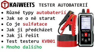 Tester autobaterií Kaiweets KVB01 + dost důležitých rad pro vás