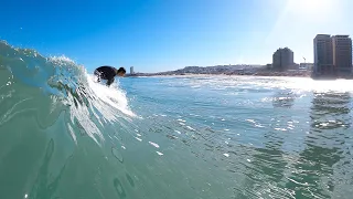 What surfing is really like - Bails, Closeouts and Duckdives - GoPro POV RAW