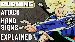 Trunks Burning Attack Hand Signs! What do the Hand Signs mean?