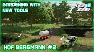 Planting Cucumber, Cauliflower, Onion, Apple Trees - Hof Bergmann #2 - Farming Simulator22 Timelapse