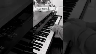 All to Jesus, I surrender. #hymns #piano #Jesus #faith #shorts #music #chadanderin