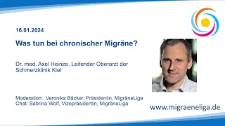 MigräneLiga Seminare 2024 | Was tun bei chronischer Migräne | Dr. med. Axel Heinze