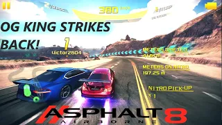 Asphalt 8: OG King strikes back! Mercedes Benz CLA 45 AMG Racing Series Multiplayer after update 58