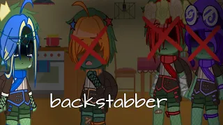 Backstabber..| Rottmnt gacha meme |𝐓𝐖!mention of: cutting | leo angst | ft:Leo,mikey,raph,donnie