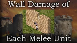 How Long for Each Unit to Destroy Walls in Melee? | Stronghold Crusader