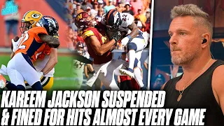 Kareem Jackson Has Been Fined For Hits 4 Out Of 6 Games This Season?! | Pat McAfee Show