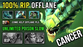 How to 100% Delete Offlane Max Aura Super Tank Viper Unlimited Poison Slow DPS Dota 2