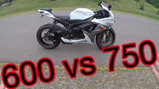 Suzuki Gsxr600 vs Gsxr750 which motorcycle you should BUY and WHY