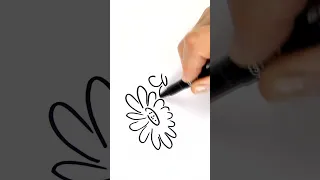 Нарисовать Ромашки легко и просто | Drawing Daisies is easy and simple #shorts