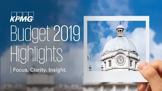 KPMG Budget 2019 Highlights