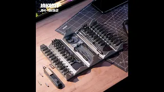 Unboxing LATEST product 180 in 1 CR-V screwdriver bits precision mini toolbox container JM-8192