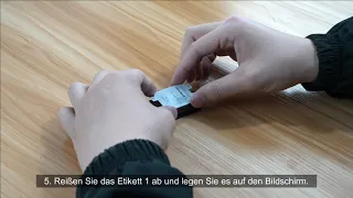 (Deutsche) EGV TPU Soft Screen Protector installation Videos For Watch