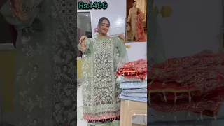 Meesho Huge Pakistani Suit Unboxing || Suit Dekh Ke Dimag Khrab #unboxingshorts #shorts #trending