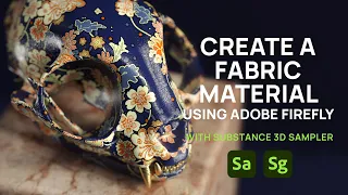 Create a fabric material using Adobe Firefly and Substance 3D Stager