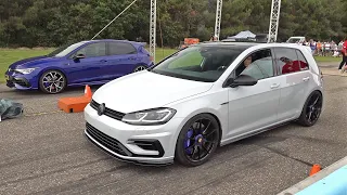 Volkswagen Golf 7.5 R with EGO Bull-X Exhaust vs VW Golf 8 Performance Stage 3 Akrapovic