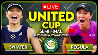 SWIATEK vs PEGULA | United Cup 2023 | LIVE Tennis Play-By-Play Stream