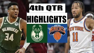 New York Knicks vs Milwaukee Bucks 4th QTR GAME HIGHLIGHTS | April 7 | 2024 NBA Season