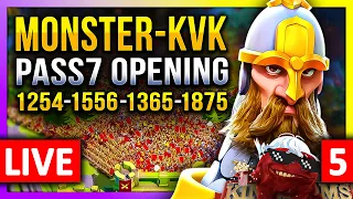 Monster-KVK 1254 Pass7 Opening 🔥 LIVE! 🔴 1556, 1365, 1875 - C11321 #5