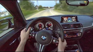2020 BMW M2 Competition (DCT) - POV Night Drive (Binaural Audio)