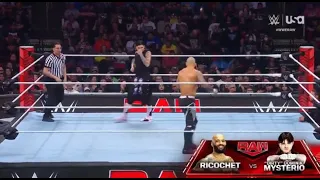 Ricochet vs. Dominik Mysterio - WWE RAW 3/18/24 - WWE RAW March 18 2024 - WWE Raw Highlights