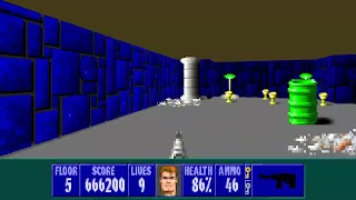 Let's Play Wolfenstein 3D - E6M5: Offenbach!.