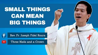 SMALL THINGS CAN MEAN BIG THINGS | HOMILY | FR. FIDEL ROURA