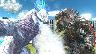 Godzilla x Kong: The New Empire vs. The Mecha titans! - Animal Revolt Battle Simulator