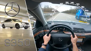 S-class S350 W220 | Topspeed drive on german autobahn 245HP