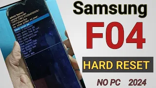 Samsung Galaxy F04 (E045F) :- Hard Reset/Forgotten Password/Factory Reset 🔓 without pc 2024