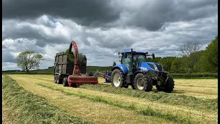 Cumbrian Silage 2022. First cut with a New Holland fleet and ‘Big’ drag chopper!