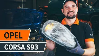 How to change front headlights on OPEL CORSA S93 [TUTORIAL AUTODOC]