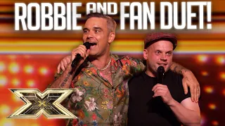 DREAMS DO COME TRUE! Robbie Williams sings 'Angels' with super fan Andy! | The X Factor UK