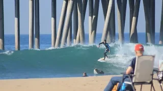 Surfing HB Pier | February 1st | 2018 (RAW)