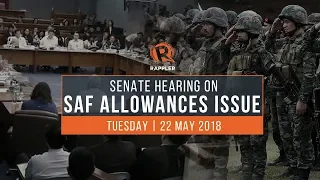 LIVE: Senate hearing on SAF allowance issue