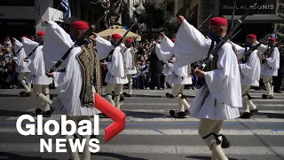 Greece celebrates Independence Day with 1st military parade after 2 years