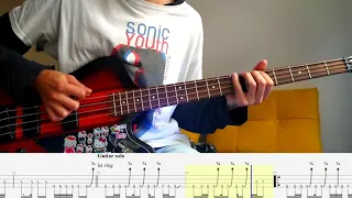 School – Nirvana – Bass cover with tabs (4k)