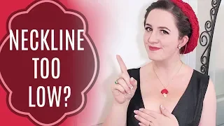 Covering a Plunging Neckline! (Quick Sewing DIY!)