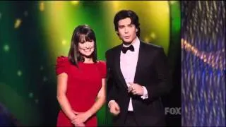 Ian Somerhalder and Lea Michele Presenting Award at the Emmys 2011