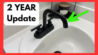 Matte Black Bathroom Faucet GGStudy 2 Handle Review