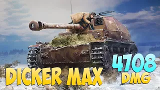 Dicker Max - 3 Frags 4.7K Damage - A vacuum cleaner! - World Of Tanks