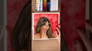 ✨ #асмр #портрет #акварель #portrait #artist #asmr #watercolor #shorts #youtubeshorts