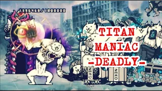 Titan Maniac EASY WAY - Resident Feline [DEADLY] [The Battle Cats]