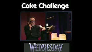 Wednesday Cast cake challenge of "thing" #shorts #wednesday #netflix