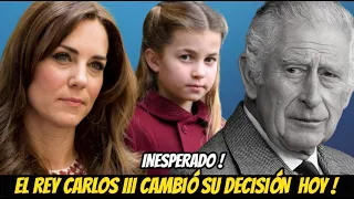 HACE INSTANTES ! EL REY CARLOS III CAMBIA DE OPINION DESATANDO TODA UNA POLEMICA EN LA FAMILIA REAL