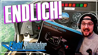 LOGITECH G Saitek PRO Flight Yoke System TESTEN | Flight Simulator 2020 Deutsch