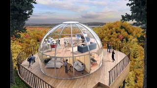 9M Transparent PC Dome House / Bubble Tent - By Lucidomes