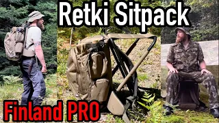 Retki Sitpack Finland Pro hunting fishing chair backpack #bushcraft