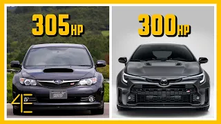 Subaru Impreza WRX STI vs Toyota GR Corolla | Car Spec Comparison | 4enthusiasts